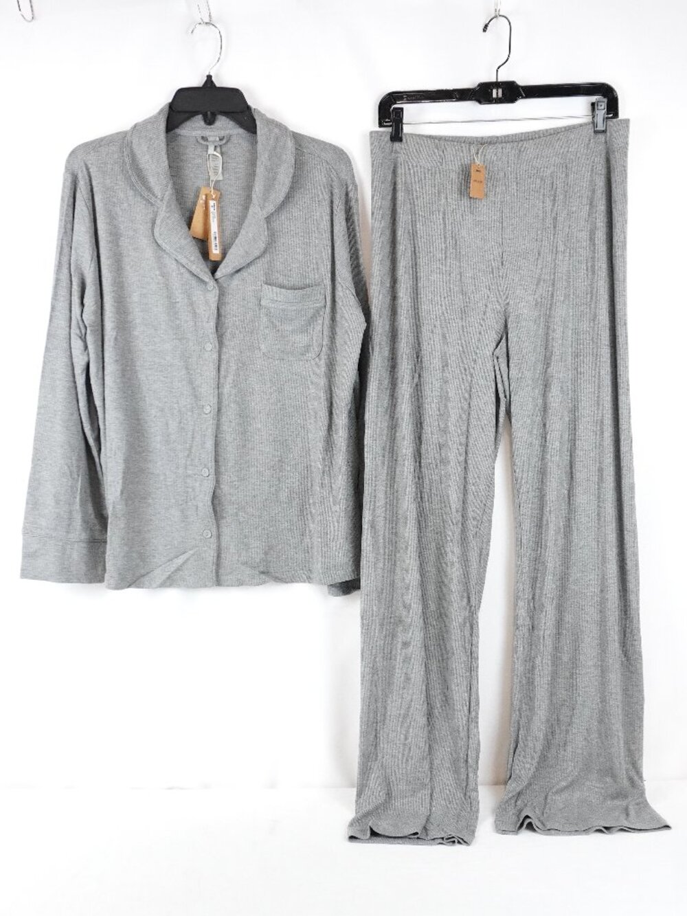 SKIMS Soft Lounge Sleep Set In Classic Heather Gray - Women's Size Large - NWT